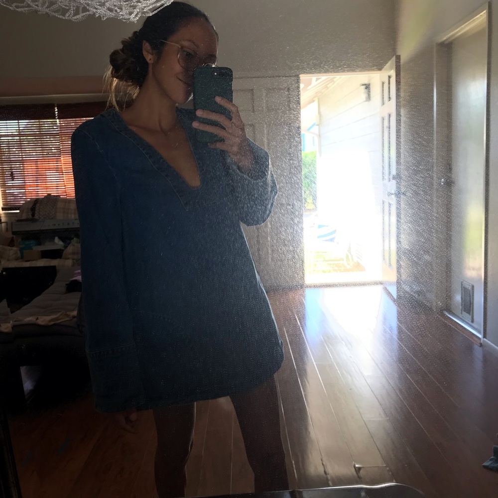 Free People Dreaming of denim tunic dress - Picture 6 of 6